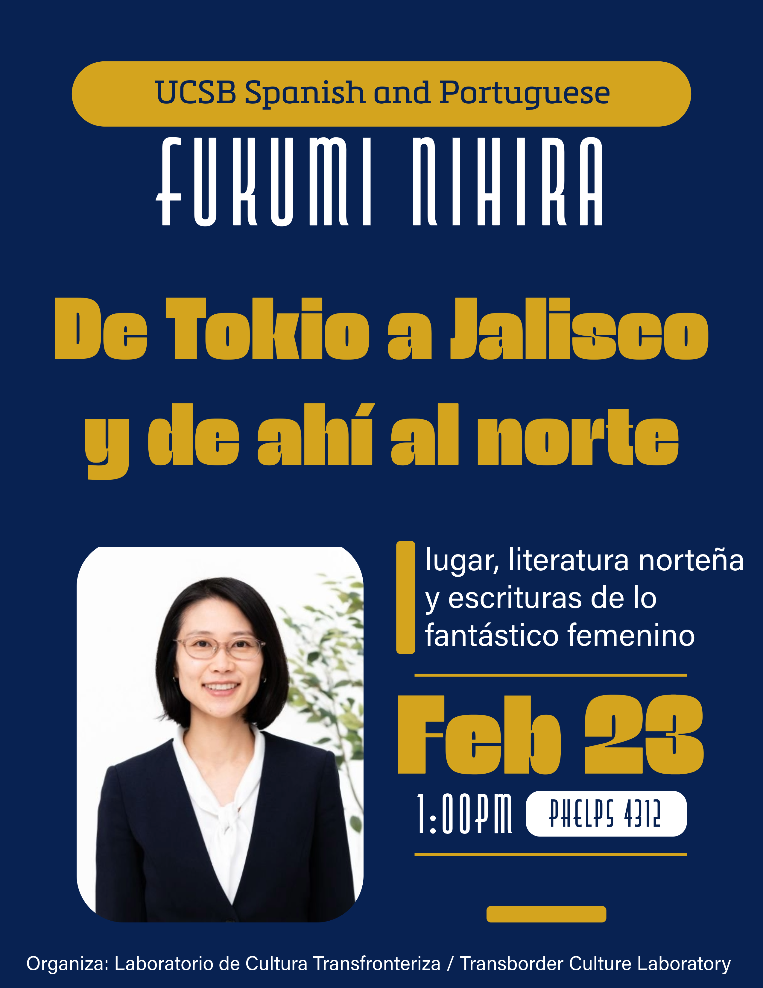 Talk by Fukumi Nihira Flyer