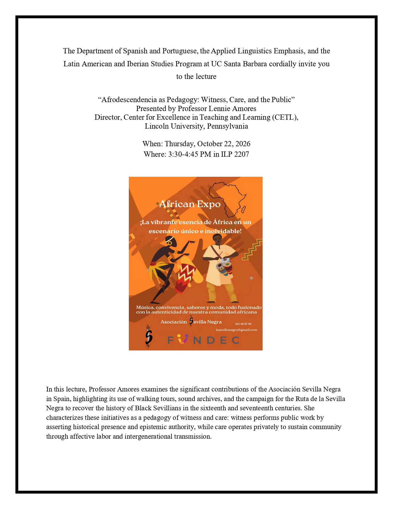 Lecture Flyer